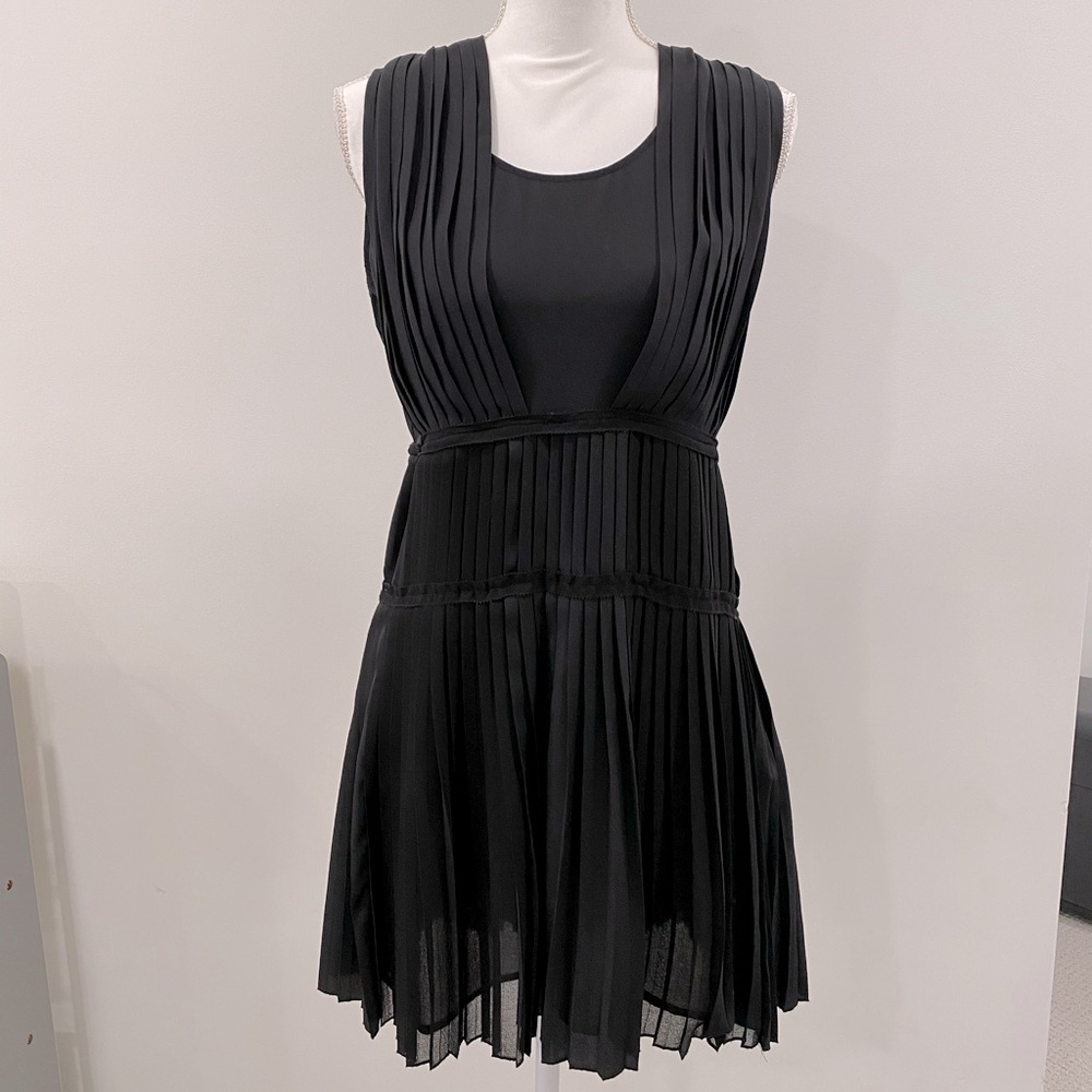 Vanessa Bruno pleated flapper mini dress